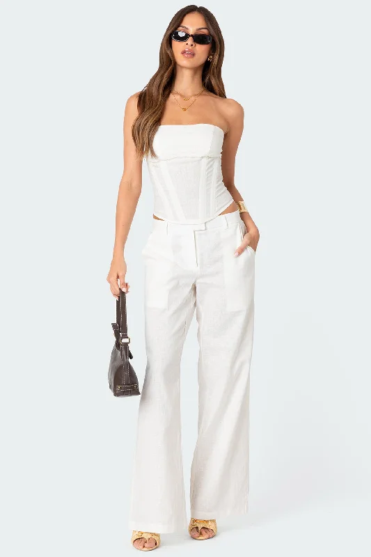 Arya Linen Look Pants