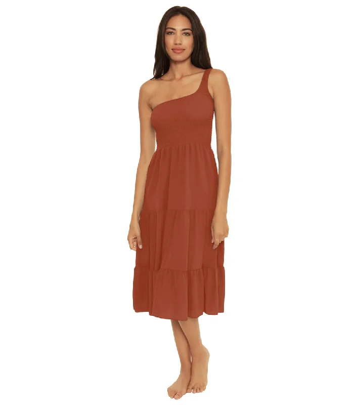 Becca Swim Women's Ponza Smocked Dress Bronze