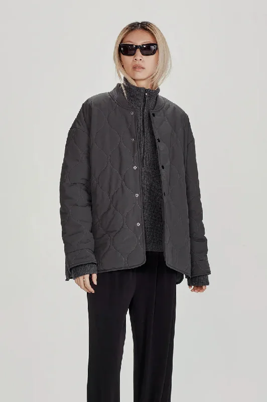 Commoners Quilted Jacket - Charcoal