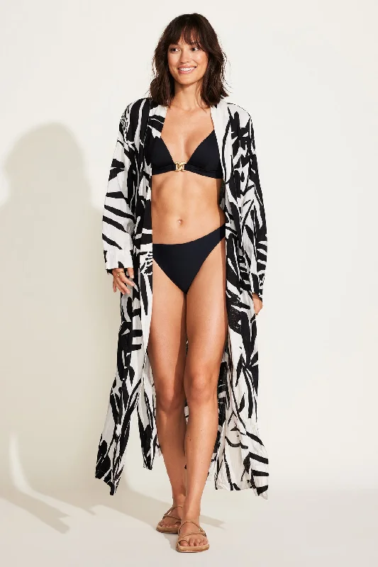 Palmilla Robe - Graphic Jungle EcoLinen