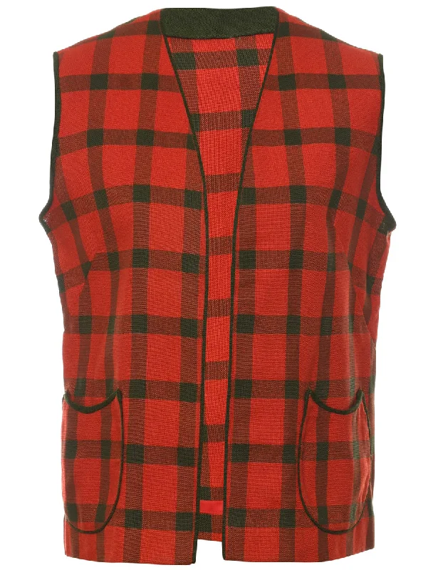 Checked Waistcoat - M