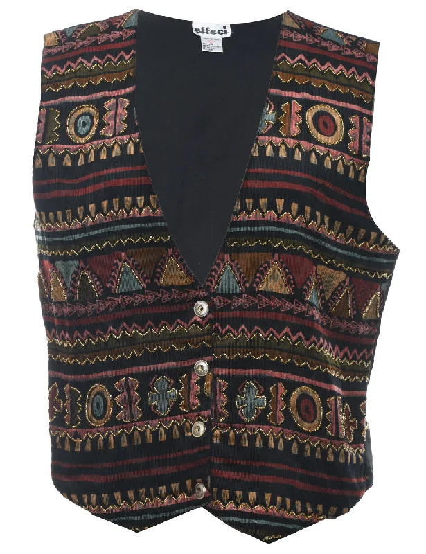 Embroidered Classic Waistcoat - L