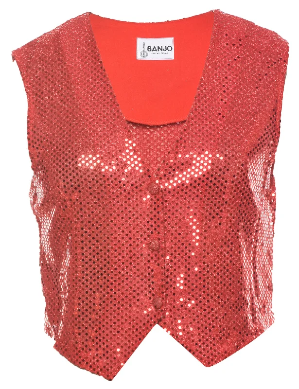 Sequined Waistcoat - M