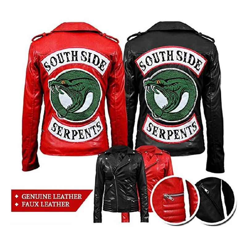 Women Riverdale Southside Serpents Leather Jacket