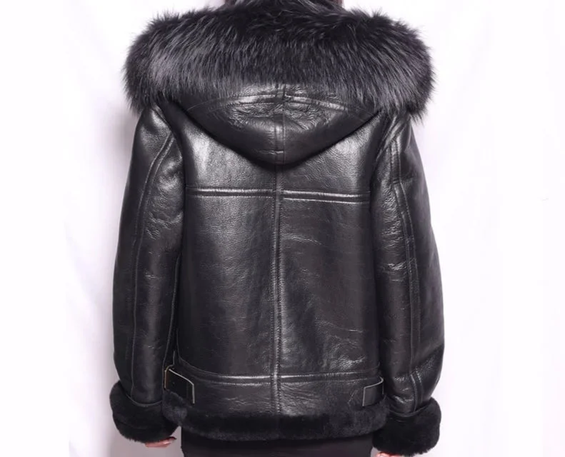 Black Leather Black Fur / 50