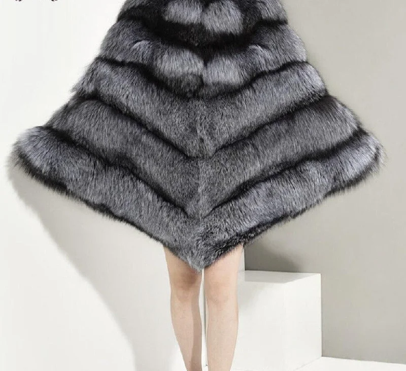 Genuine Fur Poncho