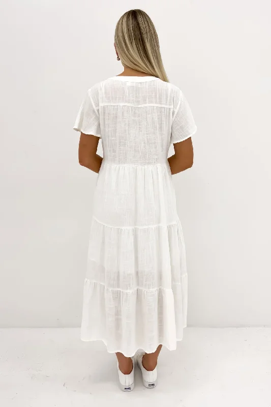 Alorah Midi Dress White