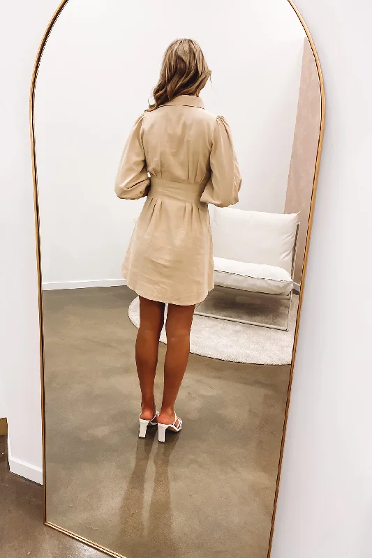 Callan Mini Dress Beige