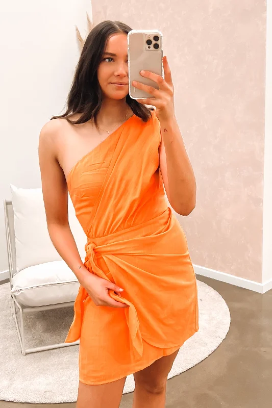 Dannie Mini Dress Orange