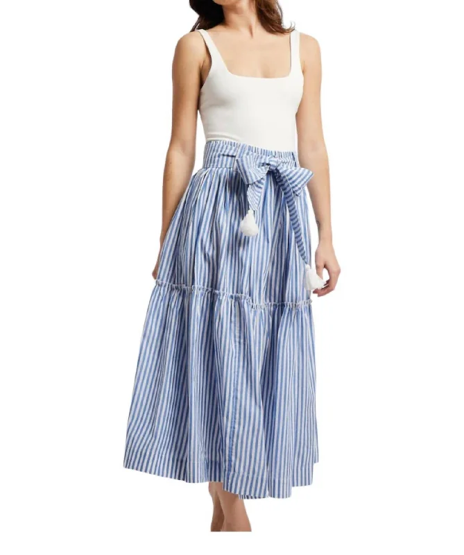 Francoise Skirt In Monaco Stripe