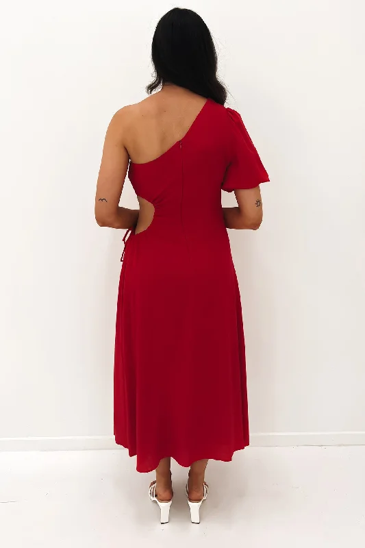 Kirra Midi Dress Red