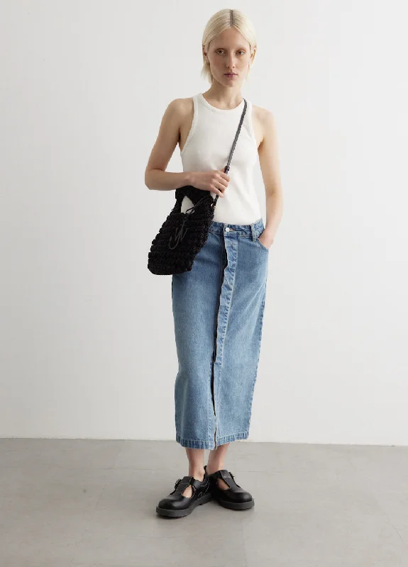 Lucid Denim Pencil Skirt