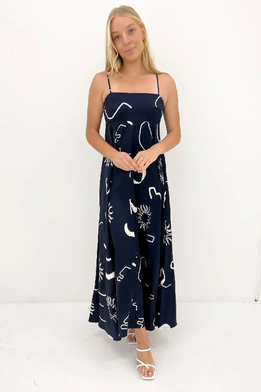 Riley Maxi Dress Navy