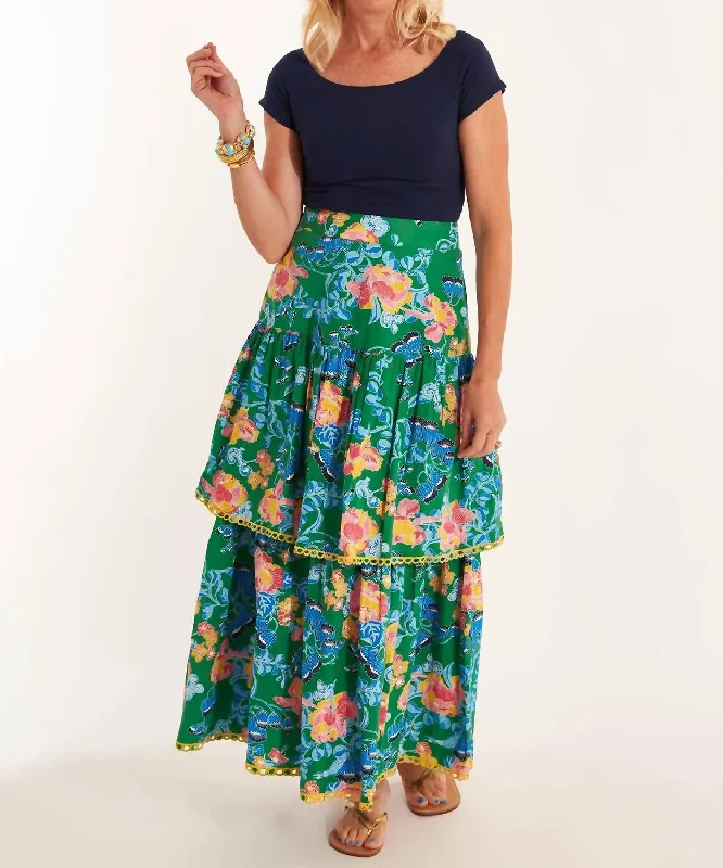 Shelley Skirt In Cordelia Green