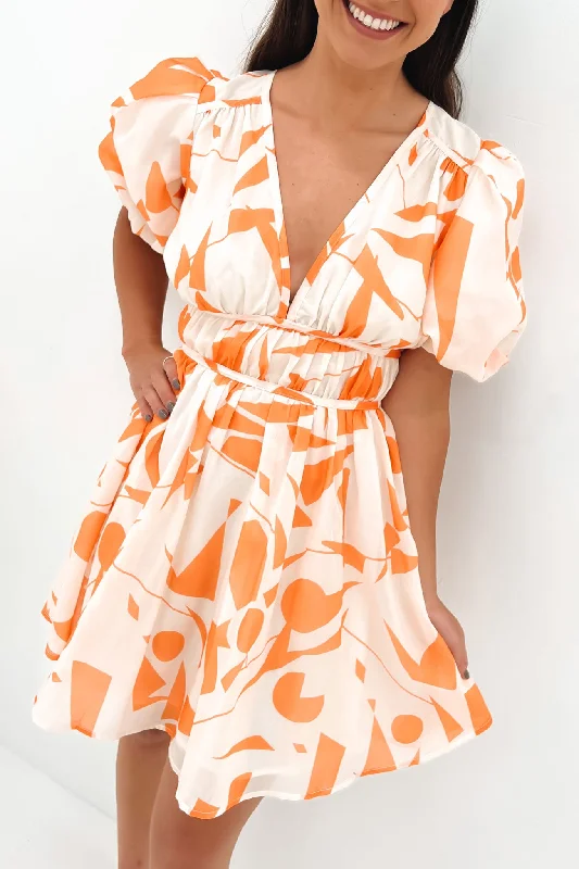 Tali Mini Dress Orange