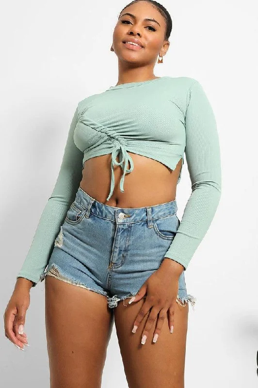 asymmetric-drawstring-cropped-top