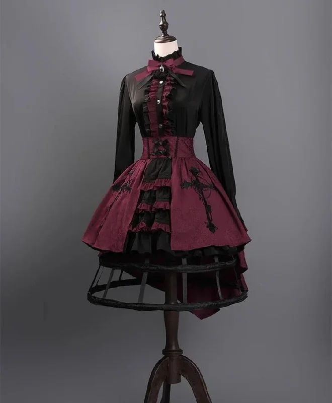 bfmcastletoo-evil-twins-ouji-lolita-vest-shorts-skirt-set