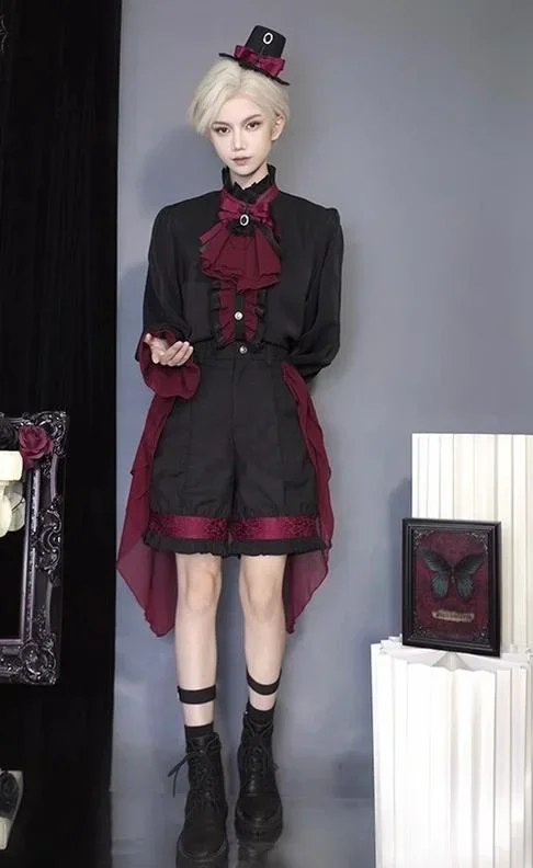 bfmcastletoo-evil-twins-ouji-lolita-vest-shorts-skirt-set