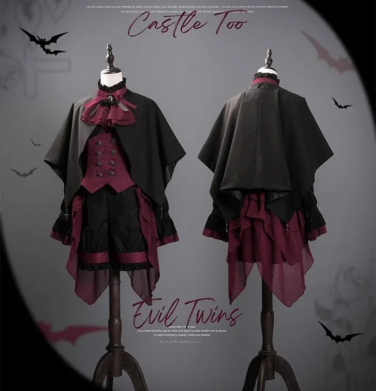 bfmcastletoo-evil-twins-ouji-lolita-vest-shorts-skirt-set