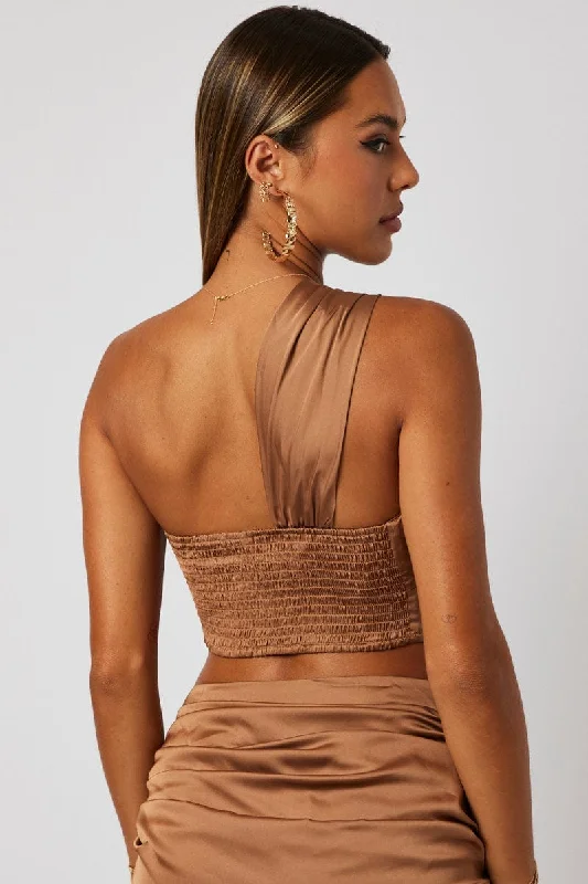 brown-one-shoulder-crop-top-twist-satin-wc2442x-84zb-2