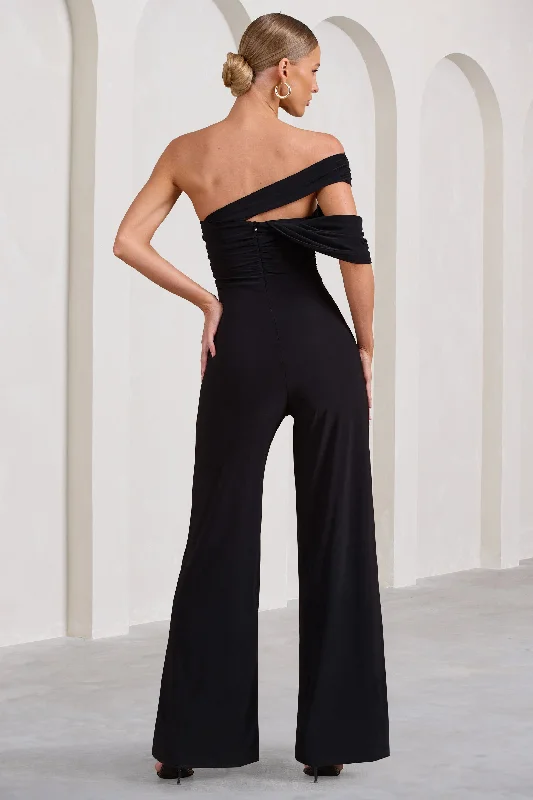 candy-black-asymmetric-one-shoulder-ruched-jumpsuit-cl129512002