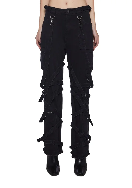 Compression Unisex Strappy Jeans