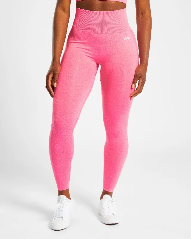 Empower Seamless Leggings - Pink Marl