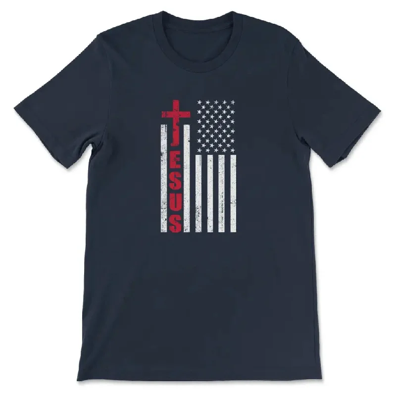 jesus-word-cross-with-american-flag-womens-t-shirt