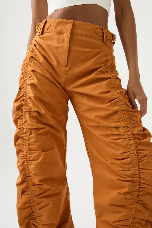 kiara-ruched-drawstring-pant-chestnut-brown