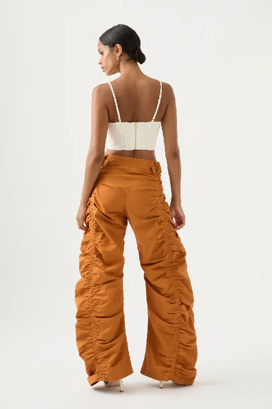 kiara-ruched-drawstring-pant-chestnut-brown