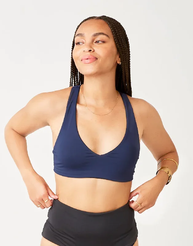 La Jolla Reversible Top: Black/Navy