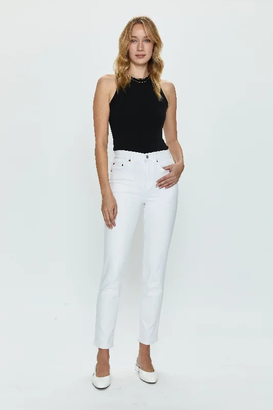 Madi High Rise Slim - White