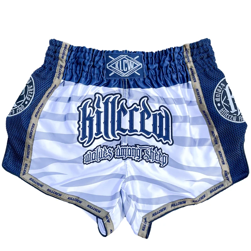 MUAY THAI FIGHT SHORTS - TIGER ALBINO