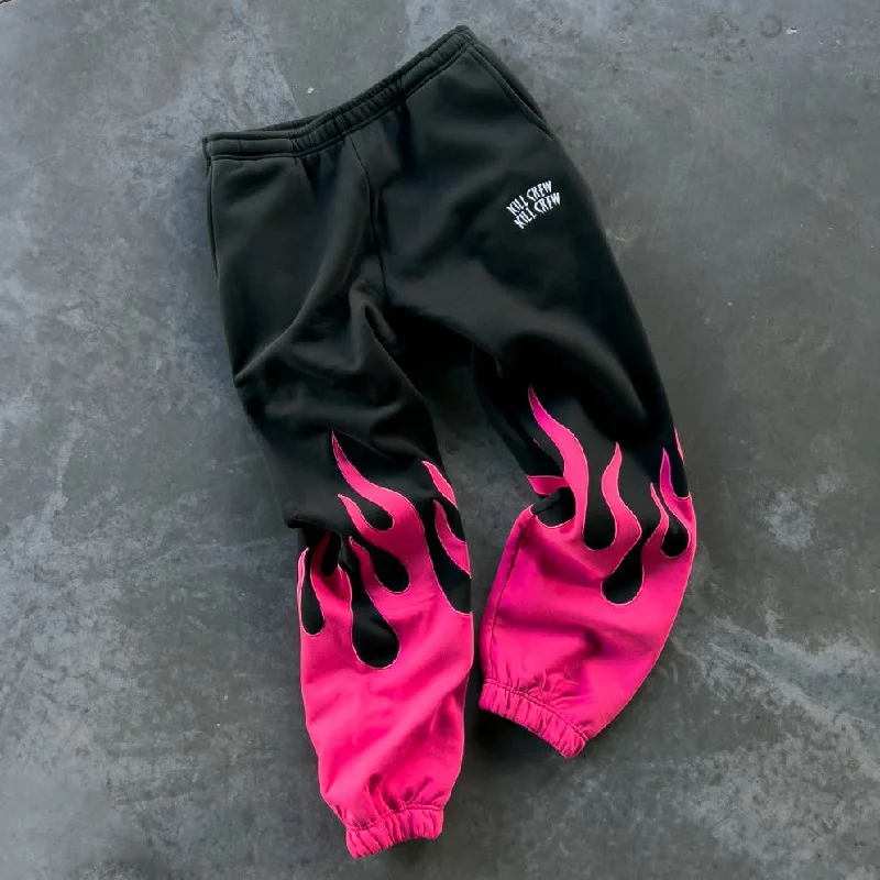 oversized-premium-flame-sweats-black-pink