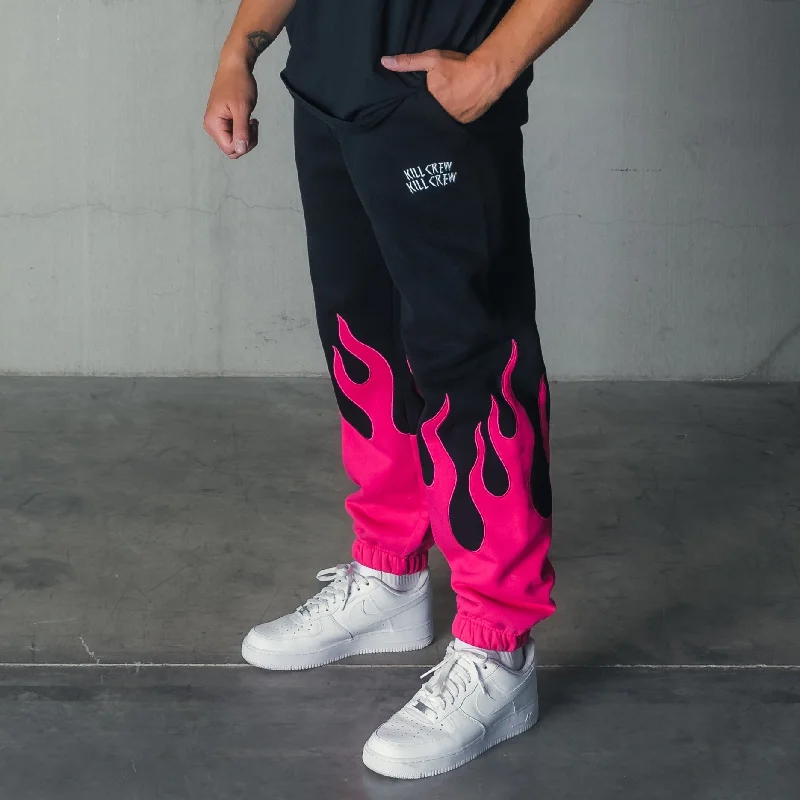 oversized-premium-flame-sweats-black-pink