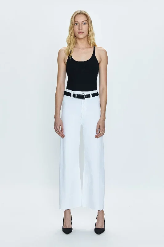 Penny High Rise Wide Leg Crop - Blizzard