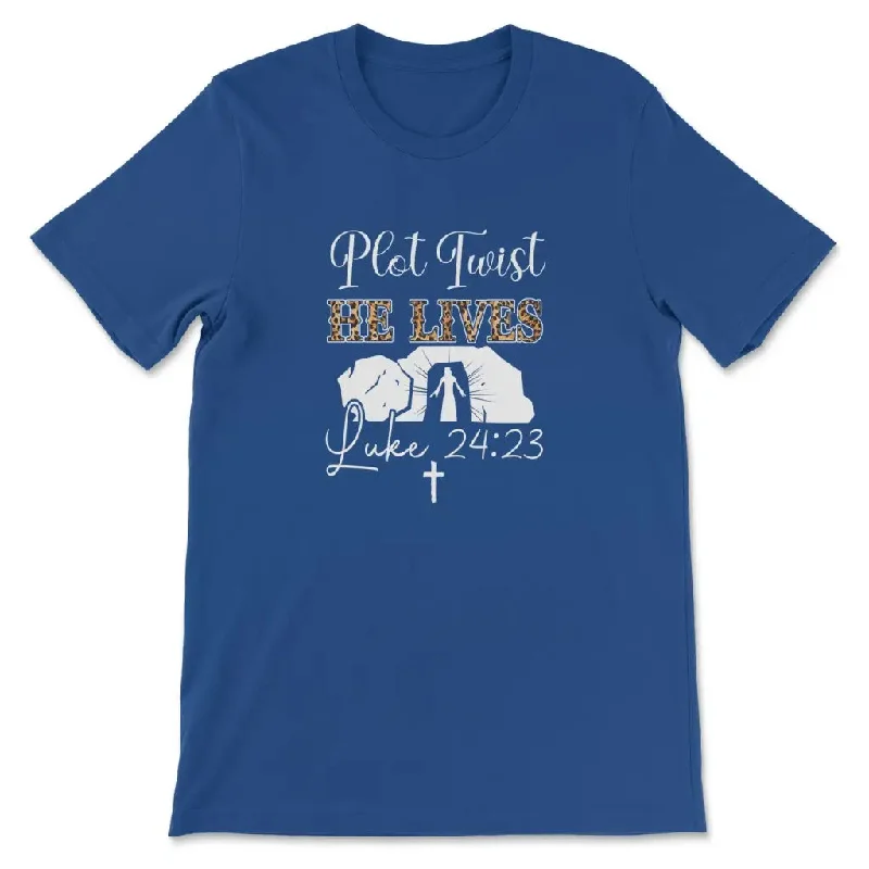 plot-twist-he-lives-womens-t-shirt