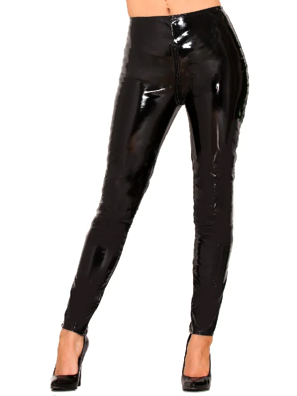 PVC Full Zip Jeans