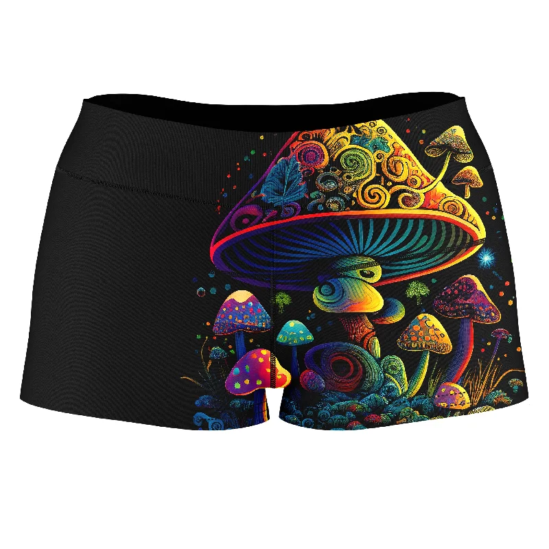 Shroom Melt High-Waisted Women's Shorts