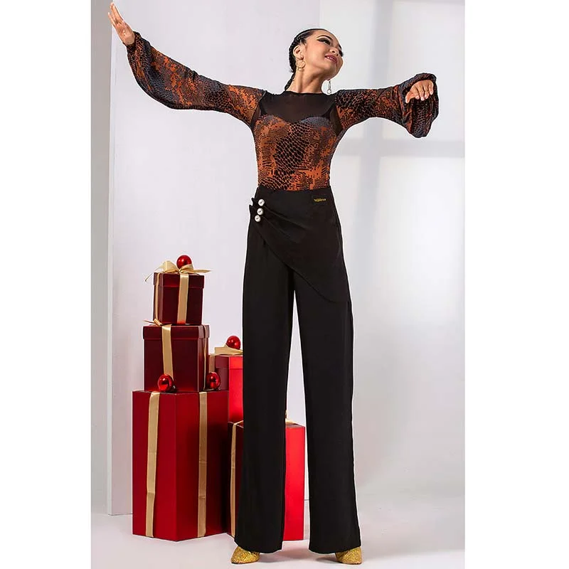 wjj-modern-dance-jumpsuit-womens-2023-new-thin-velvet-lantern-sleeve-national-standard-friendship-and-acrobatics-service-spring